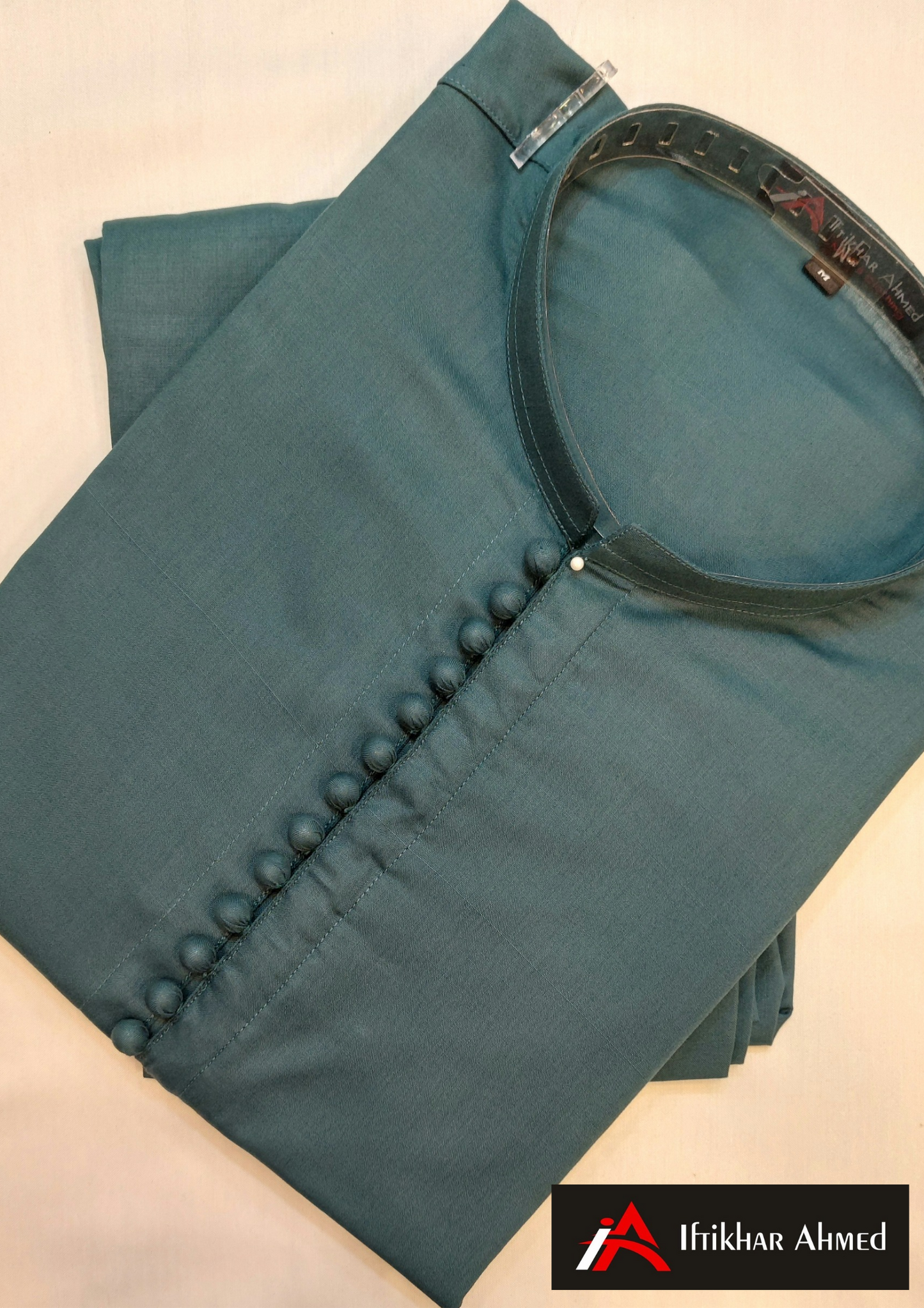 Sea Green - Kurta Pajama - Wash n Wear Fabric
