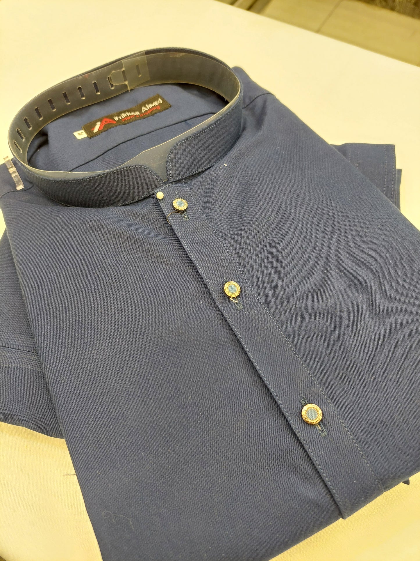 Bright Blue - Kameez Shalwar - Wash n Wear Fabric
