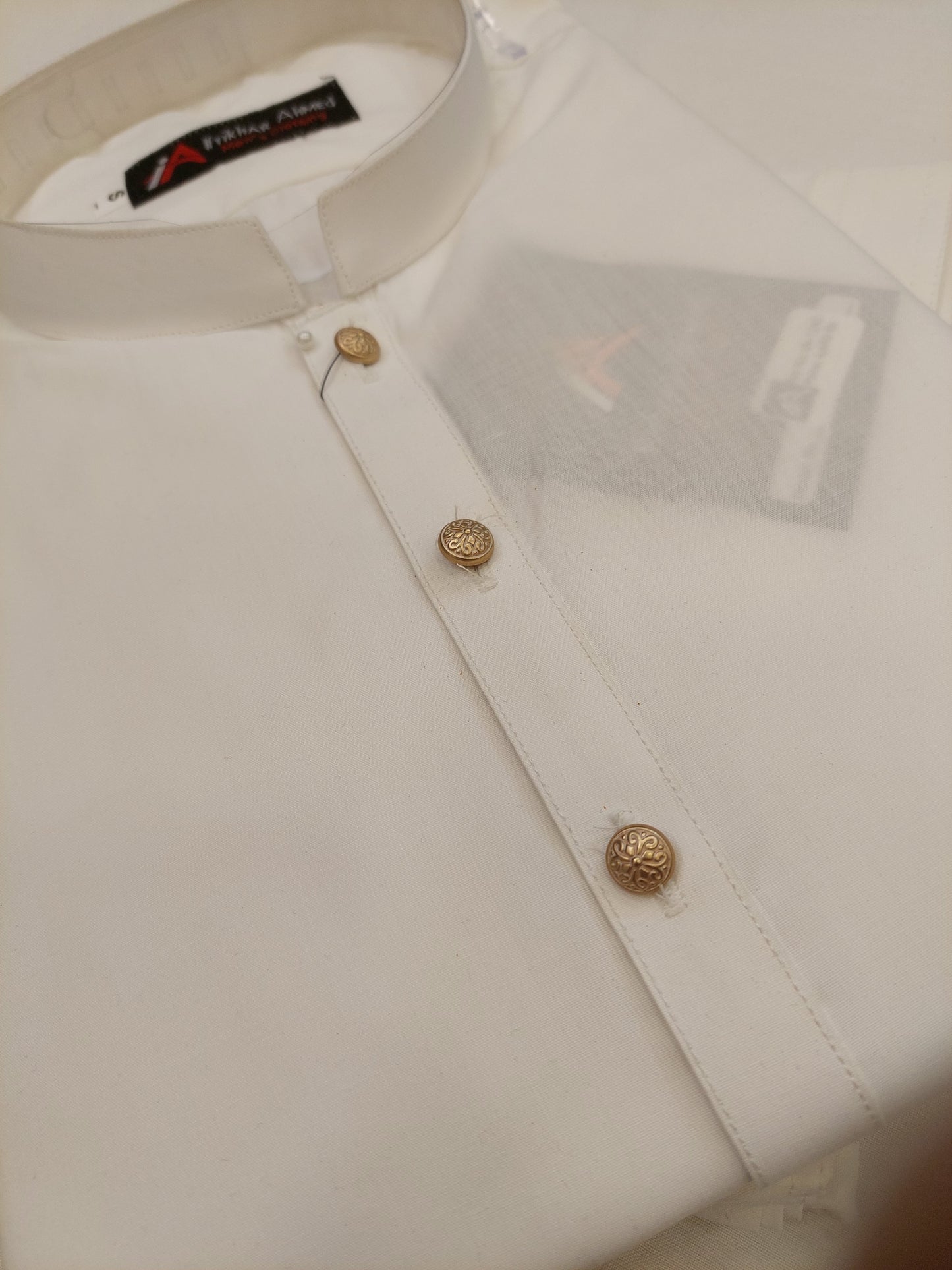 Milky White - Kameez Shalwar - Wash n Wear Fabric