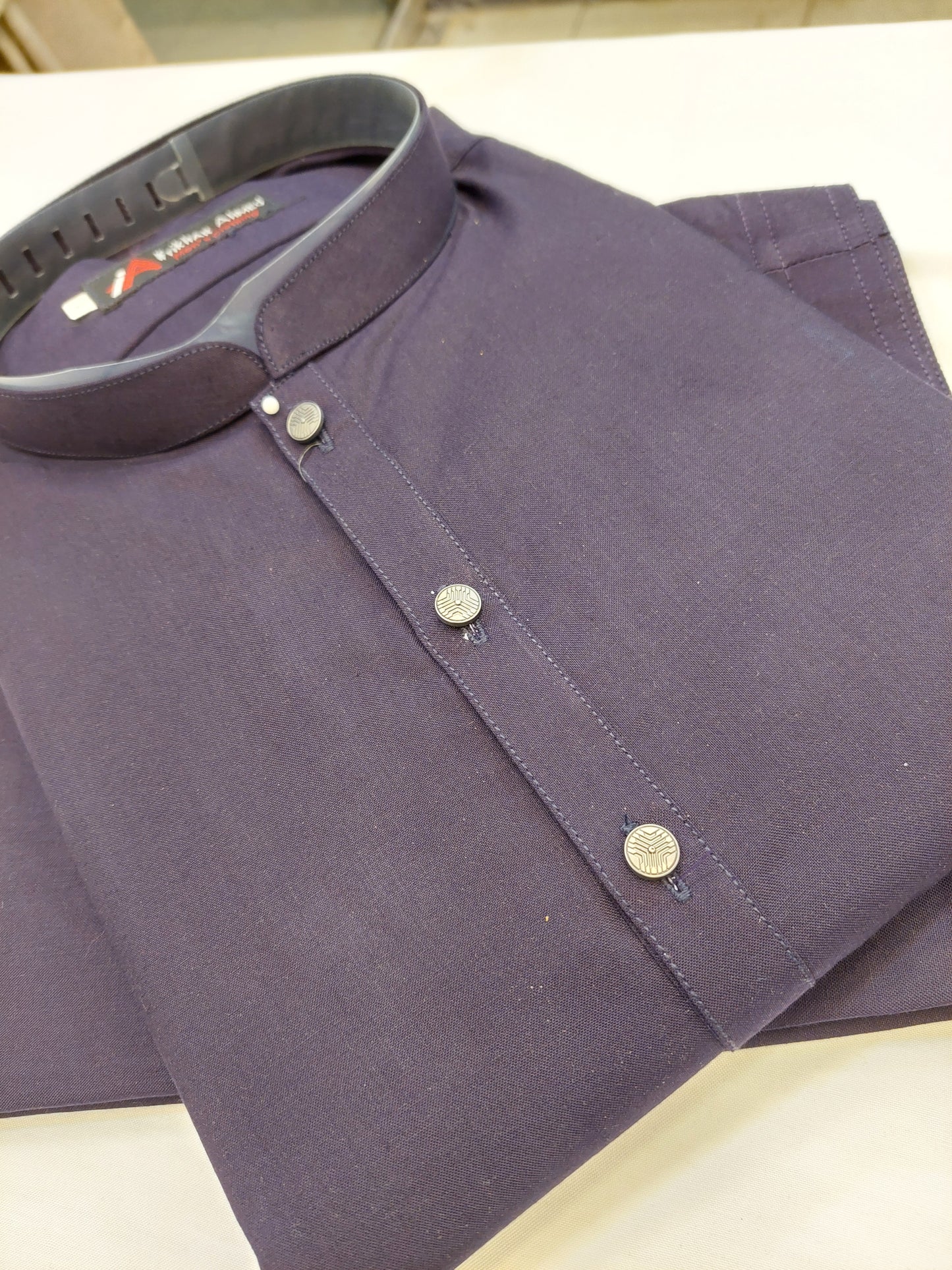 Purple - Kameez Shalwar - Wash n Wear Fabric