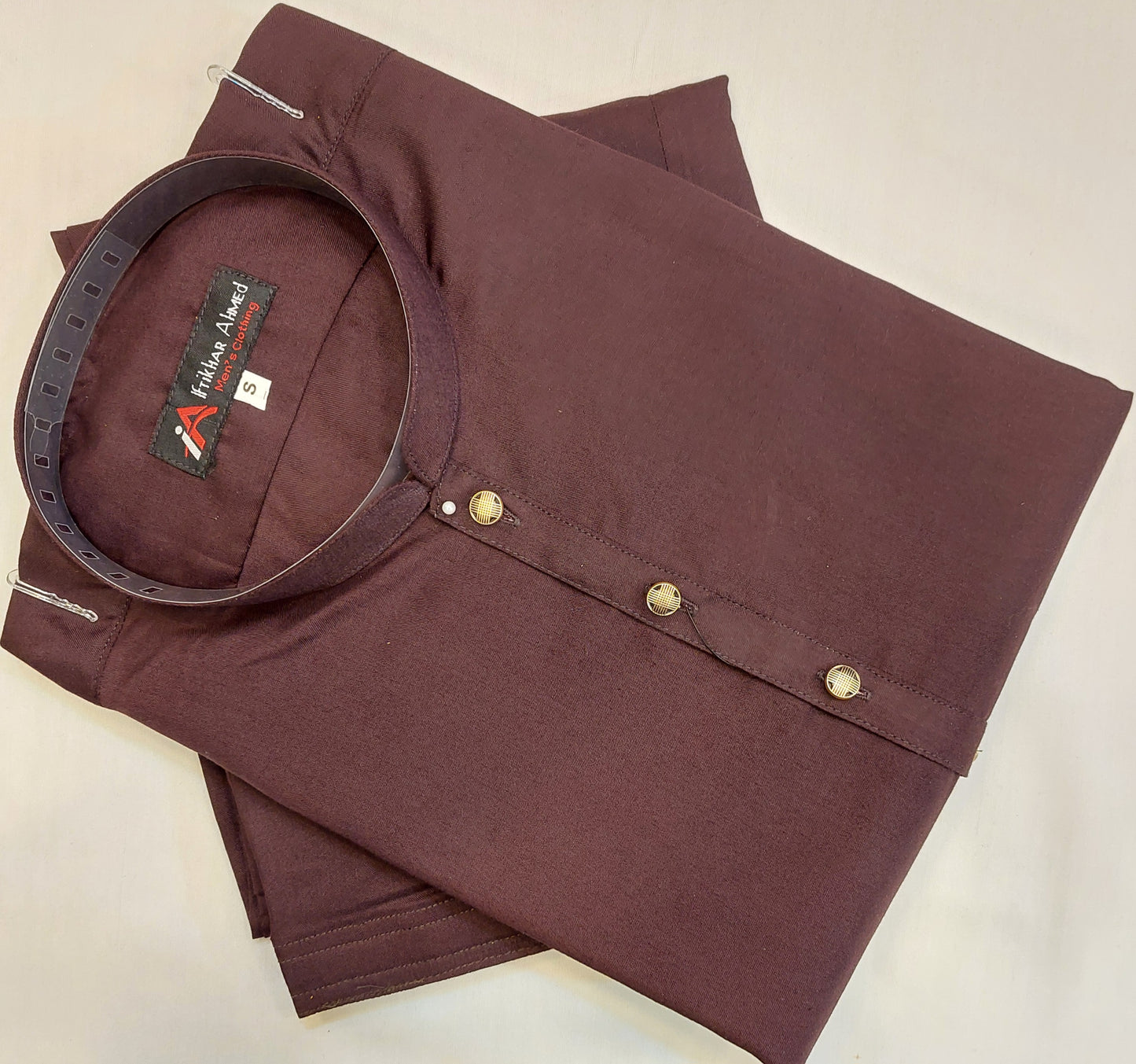 Maroon - Kameez Shalwar - Wash n Wear Fabric