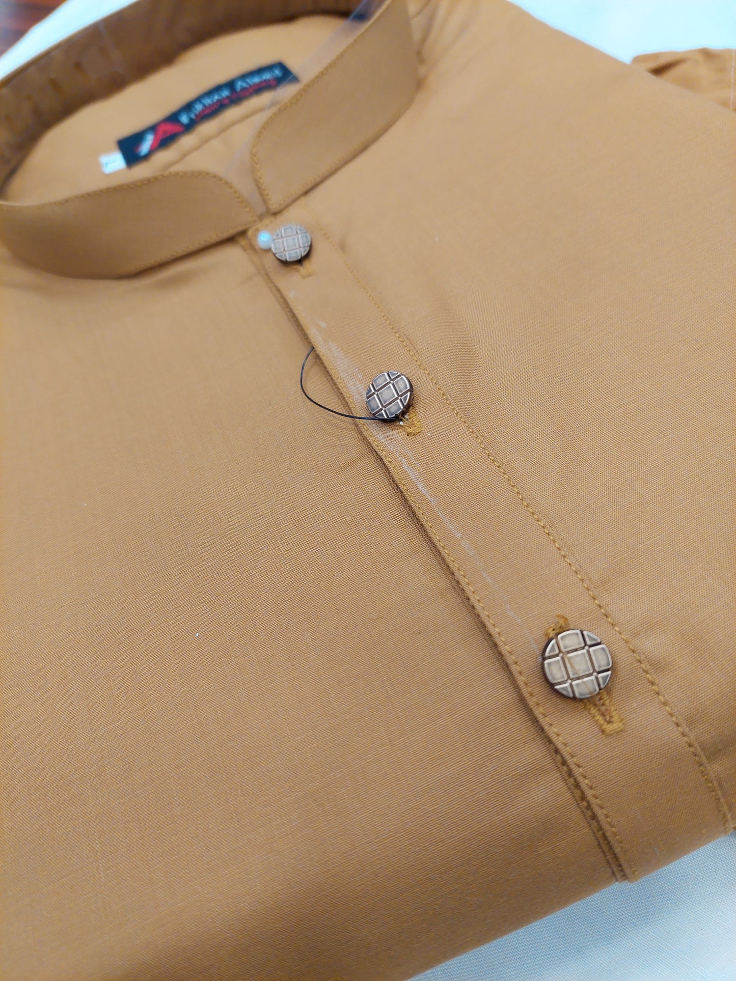 Mustard - Kameez Shalwar - Wash n Wear Fabric