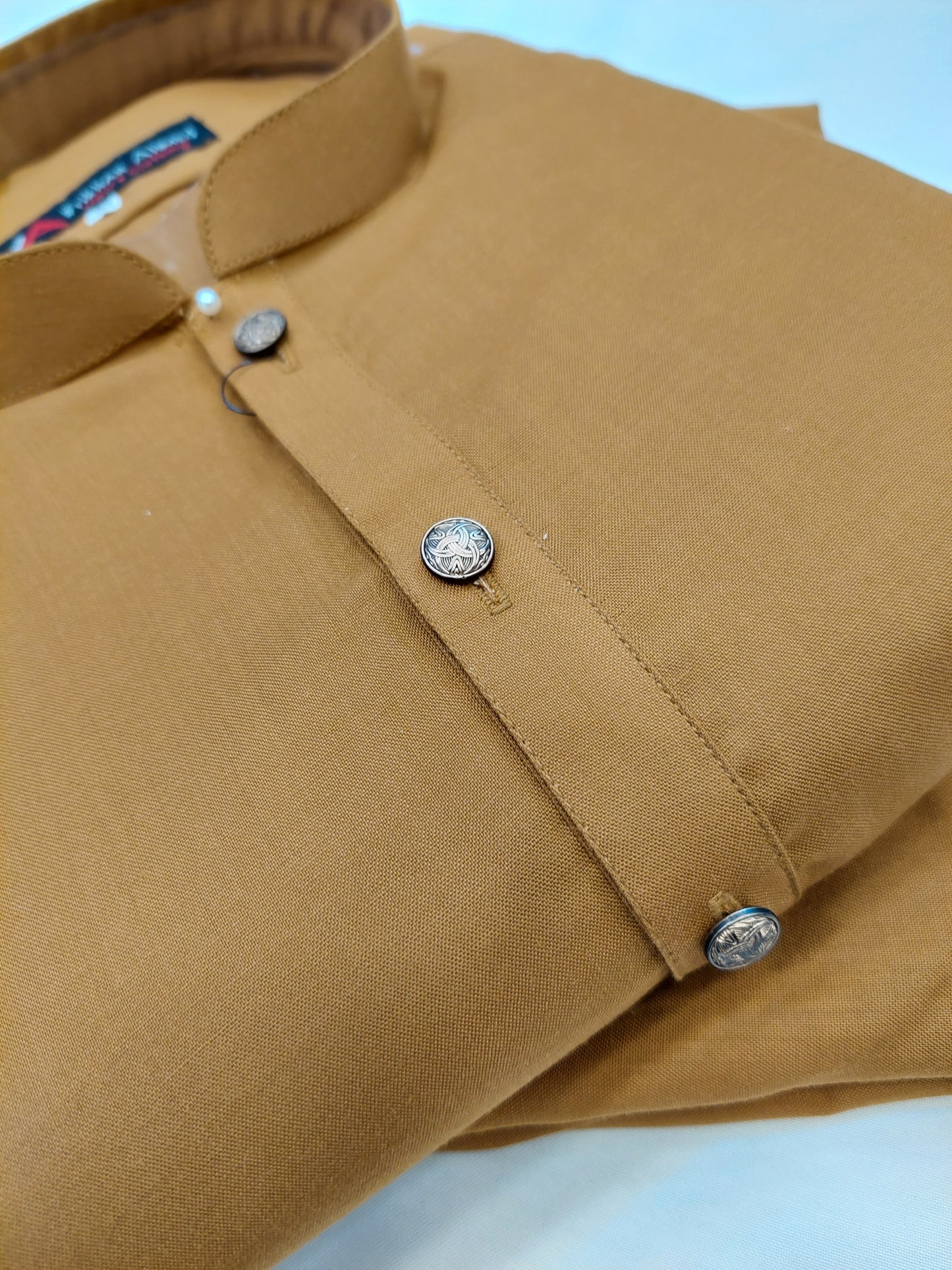 Bright Mustard - Kurta Pajama - Wash n Wear Fabric