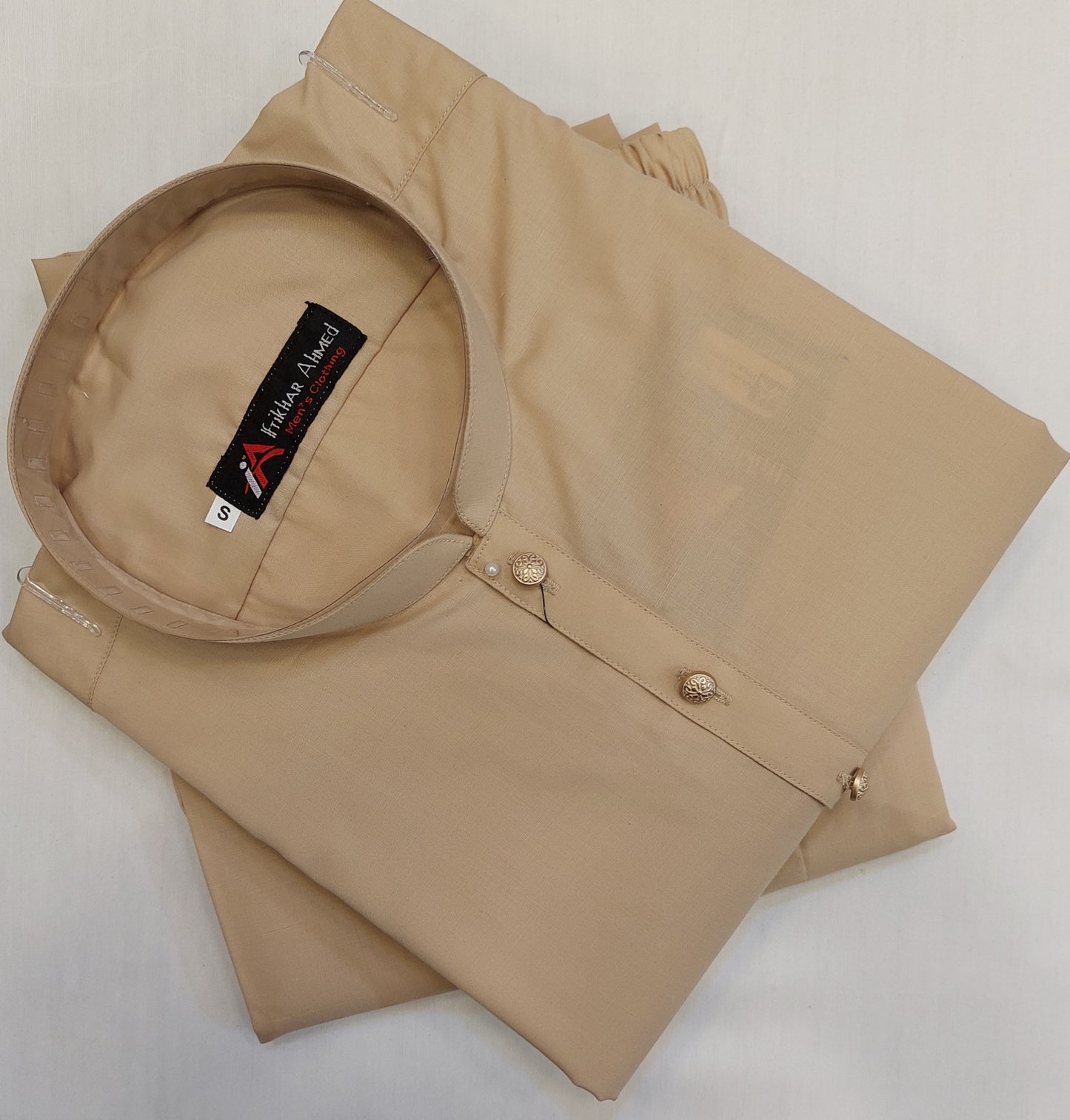 Light Peach - Kurta Pajama - Wash n Wear Fabric