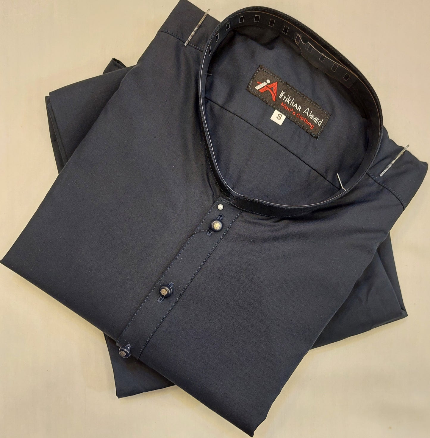 Milt Blue - Kurta Pajama - Wash n Wear Fabric