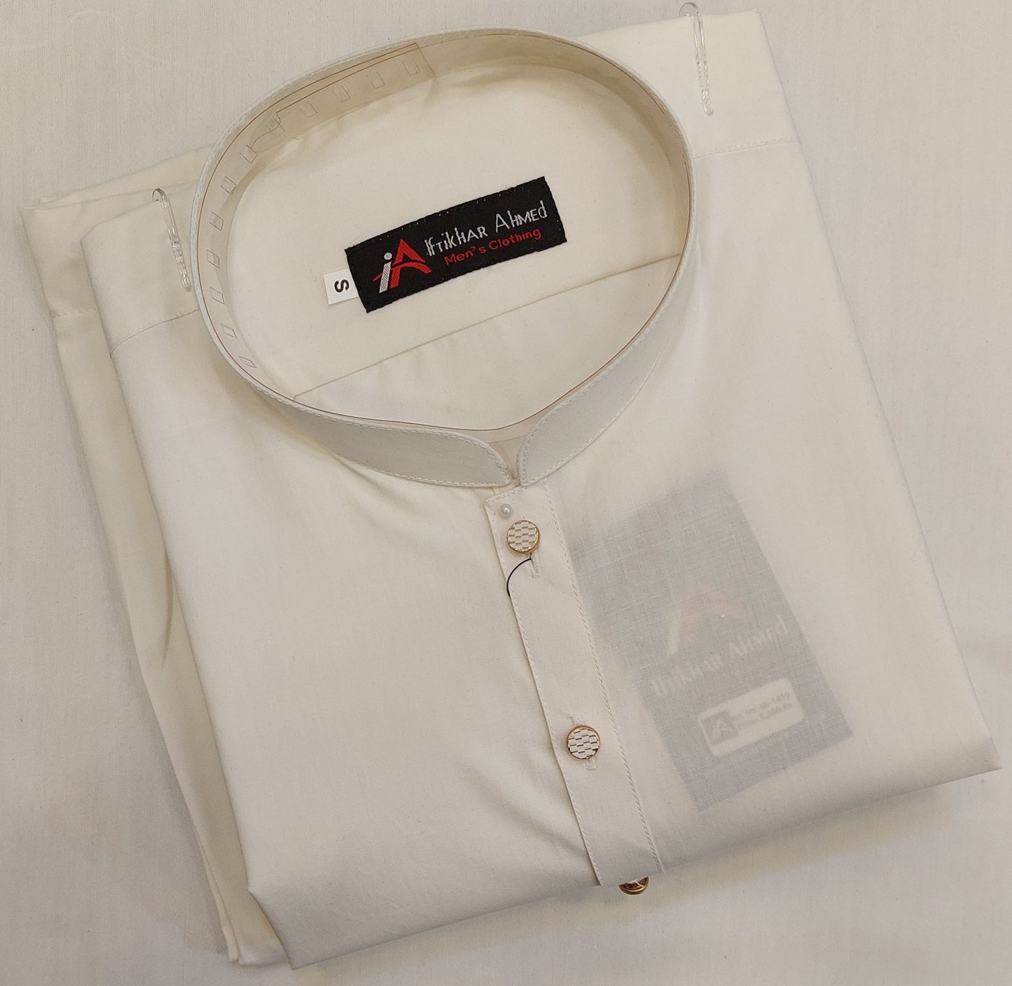 Milky White - Kurta Pajama - Wash n Wear Fabric