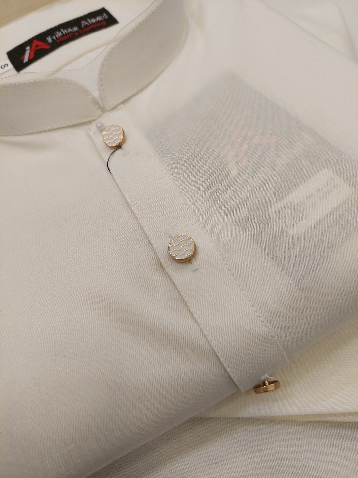 Milky White - Kurta Pajama - Wash n Wear Fabric