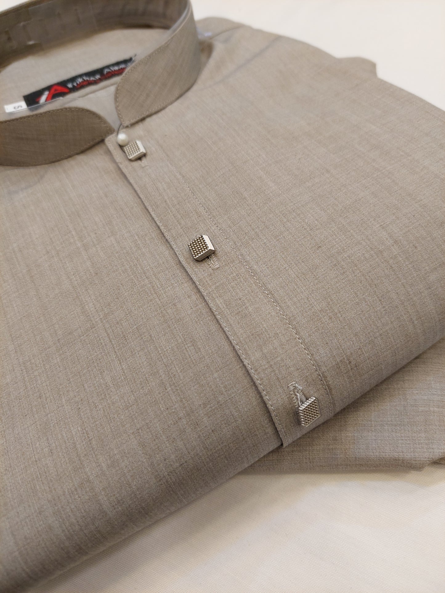 Ash Grey - Kurta Pajama - Wash n Wear Fabric