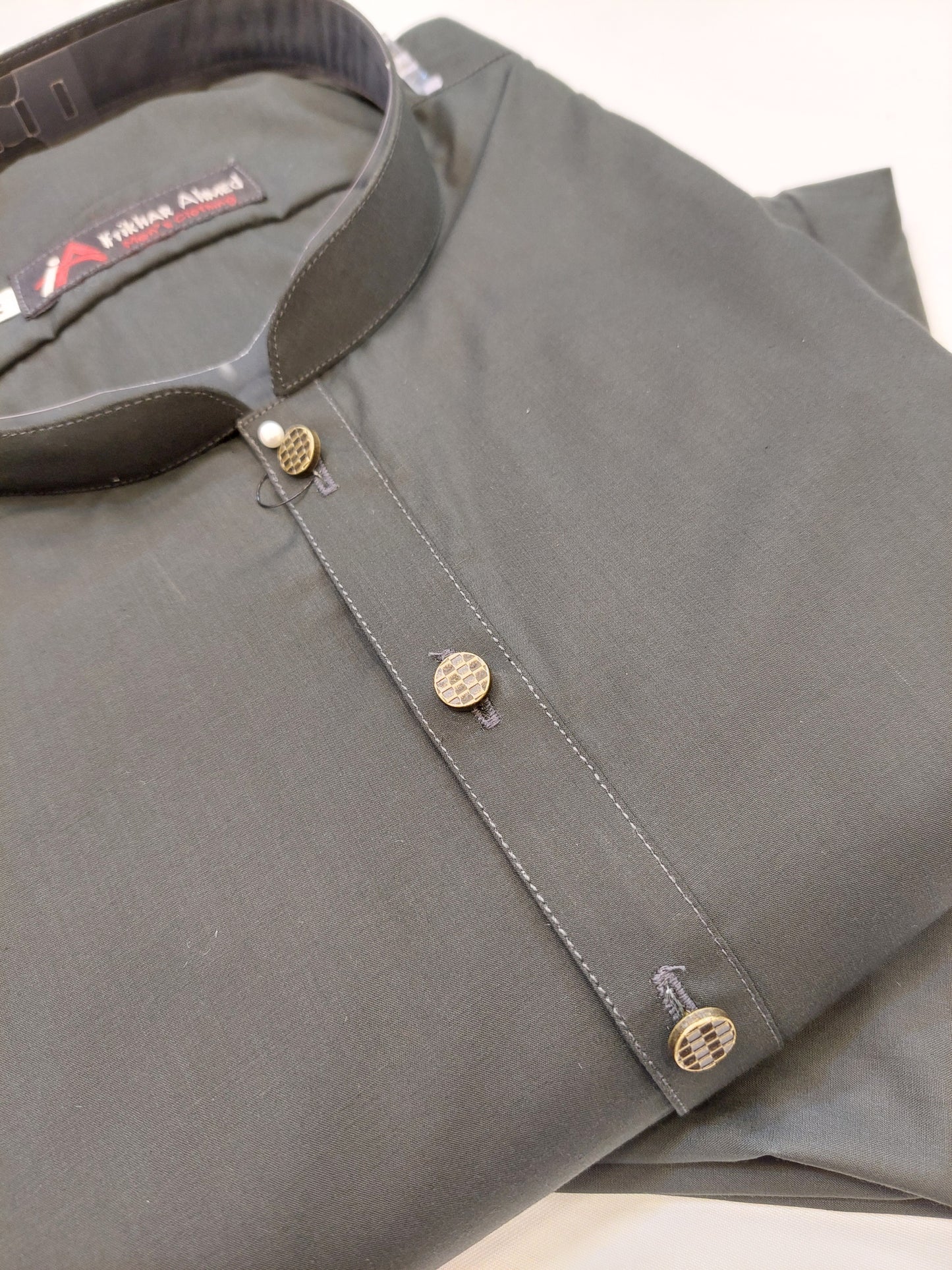 Bottle Green - Kurta Pajama - Wash n Wear Fabric