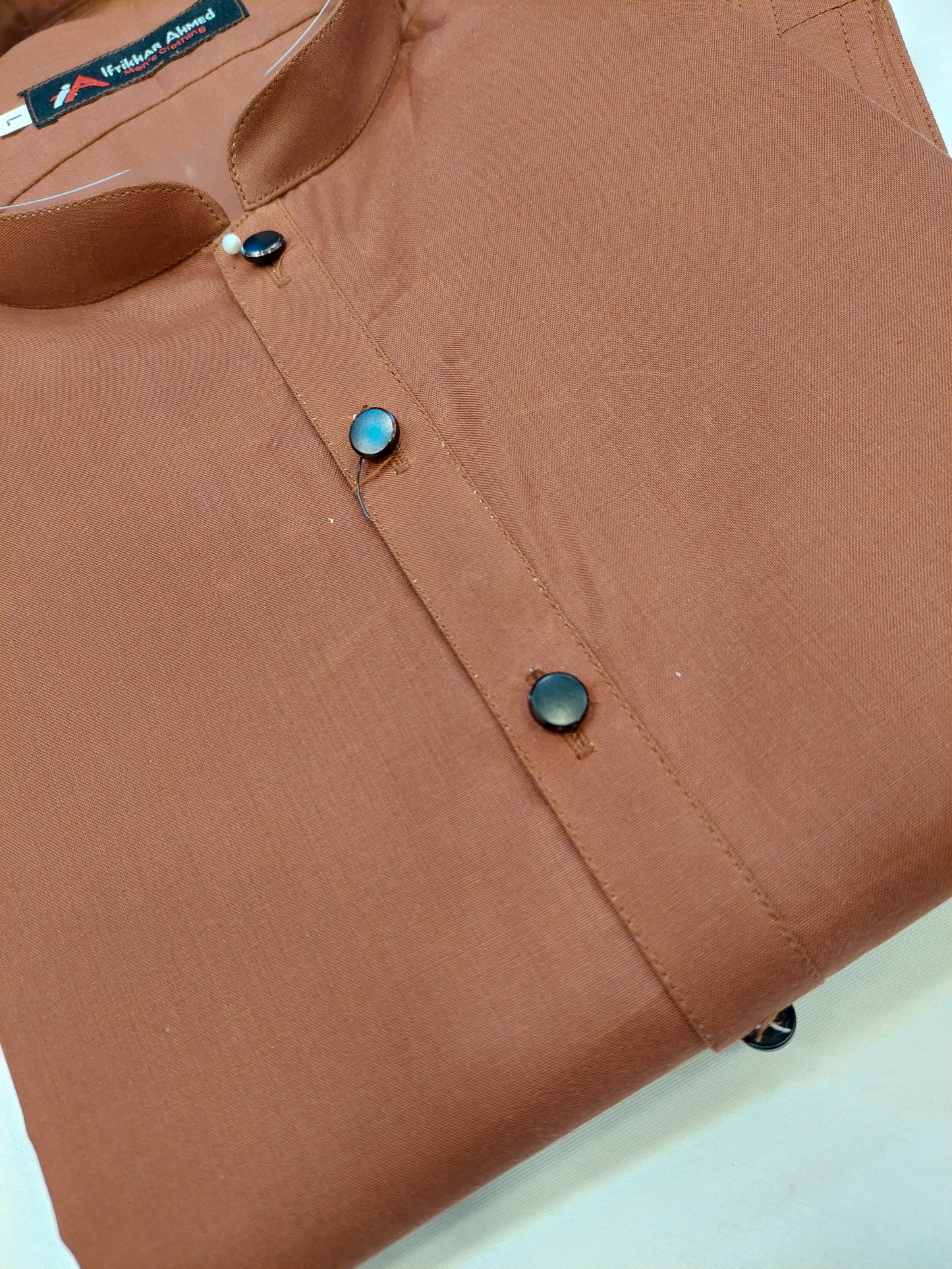 Rust - Kameez Shalwar - Egyptian Cotton - Fabric