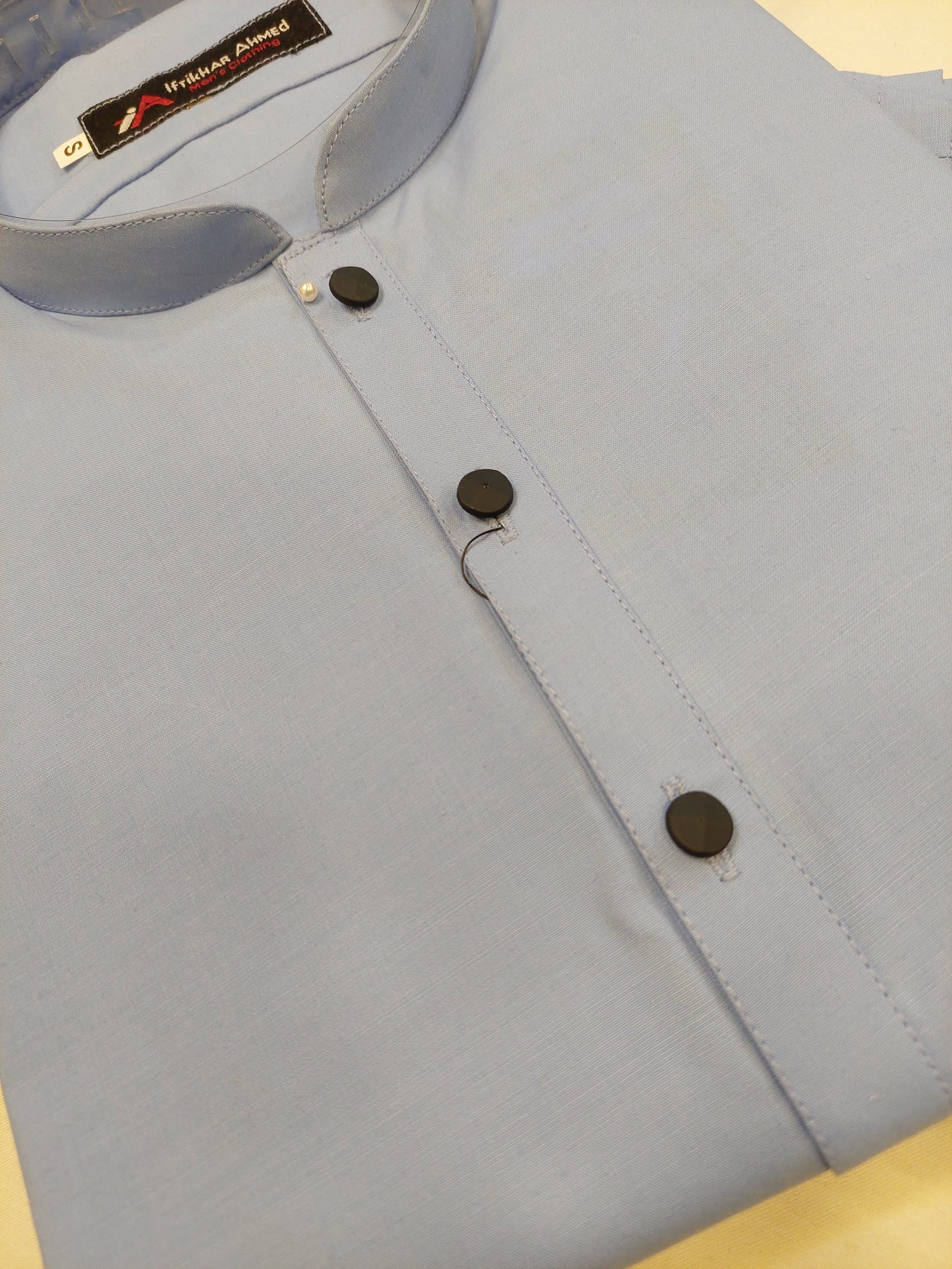 Sky Blue - Kameez Shalwar - Egyptian Cotton - Fabric