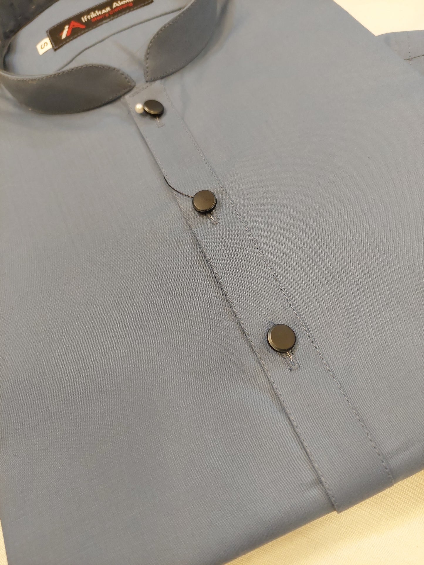Uniform Blue - Kameez Shalwar - Egyptian Cotton - Fabric