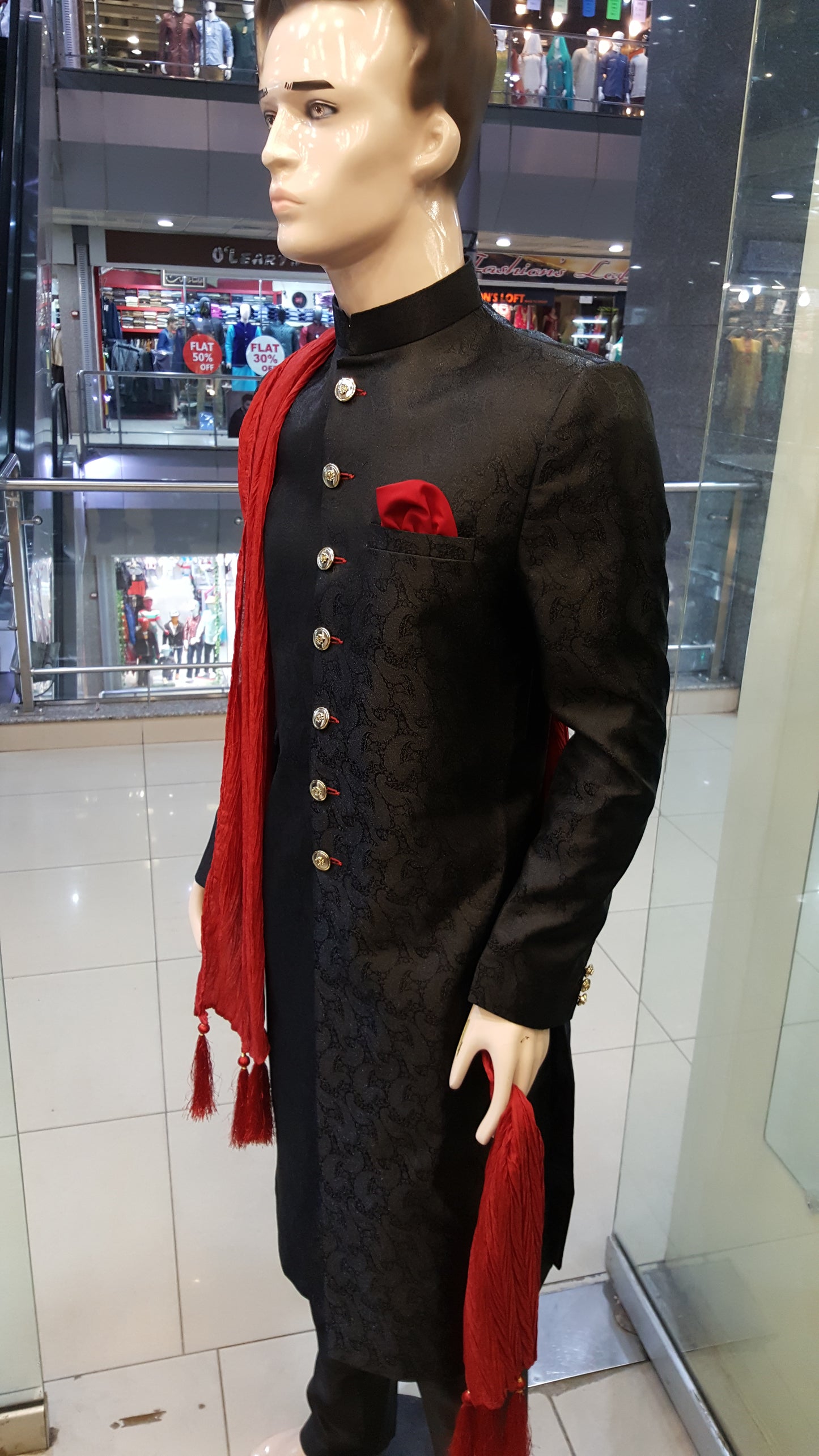 Black Sherwani - Jamawar