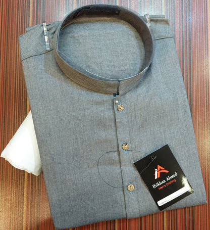 Grey Kurta - Cotton