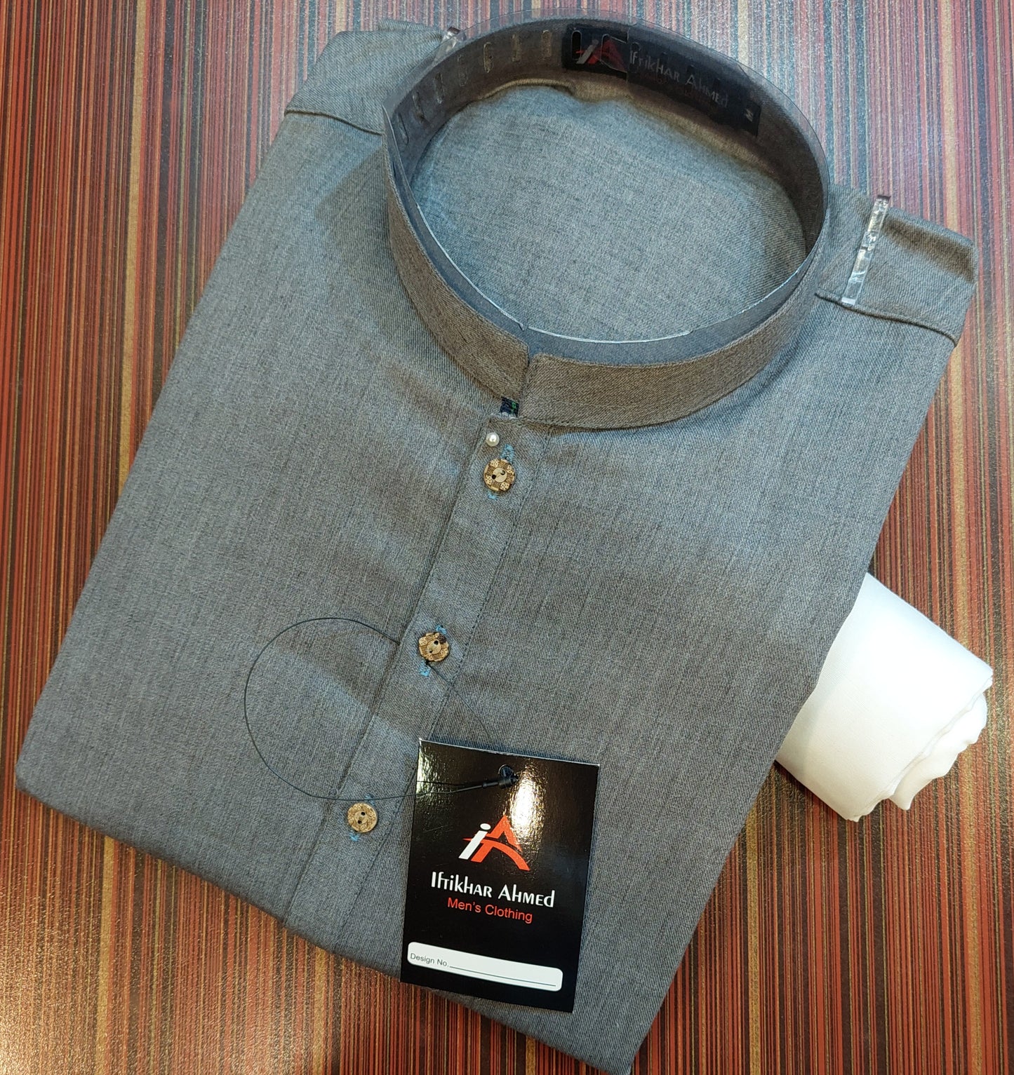 Grey Kurta - Cotton