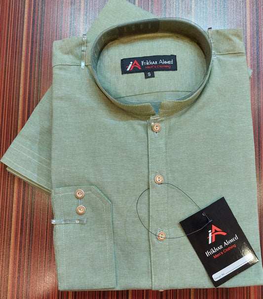 Light Green Kurta Shalwar - Shamray Cotton