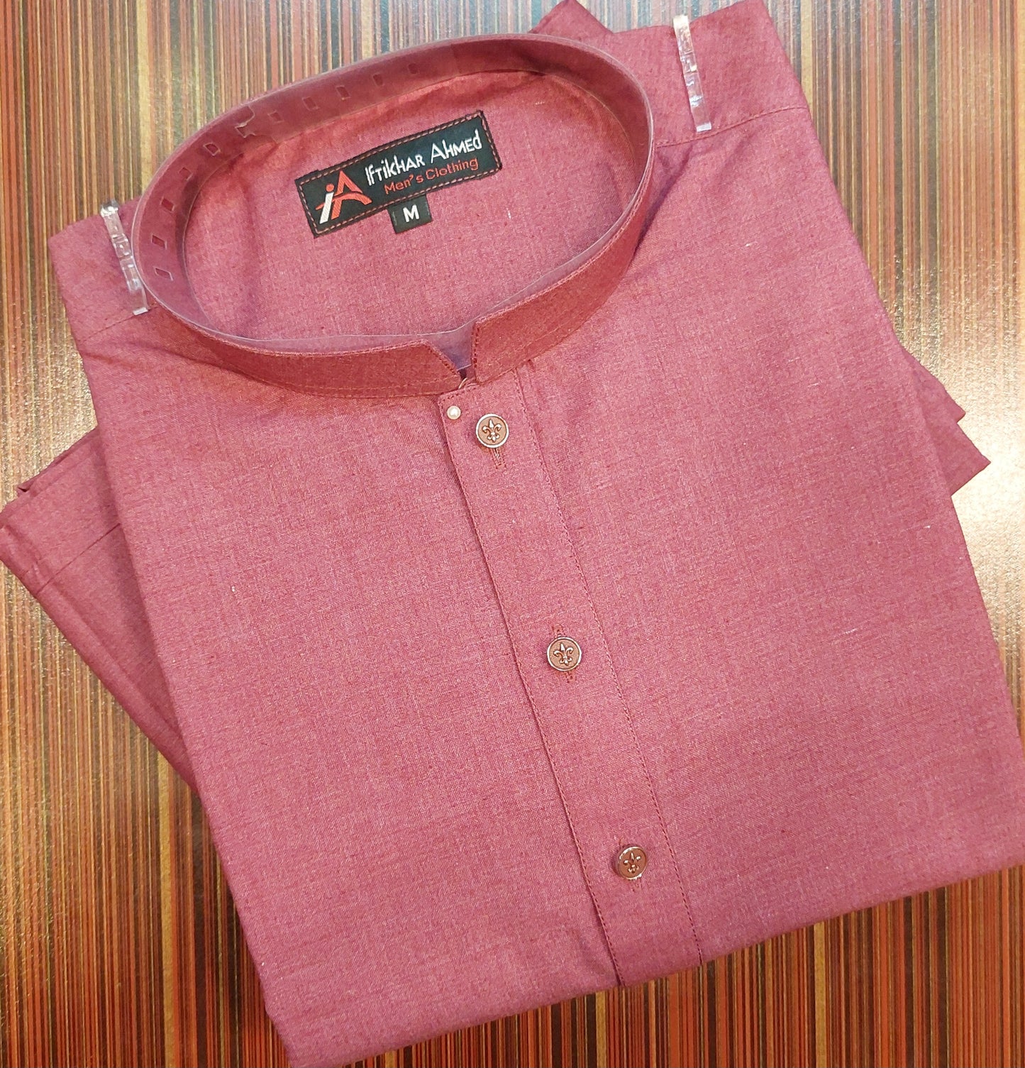 Rose Red Kurta Pajama - Shamray Cotton