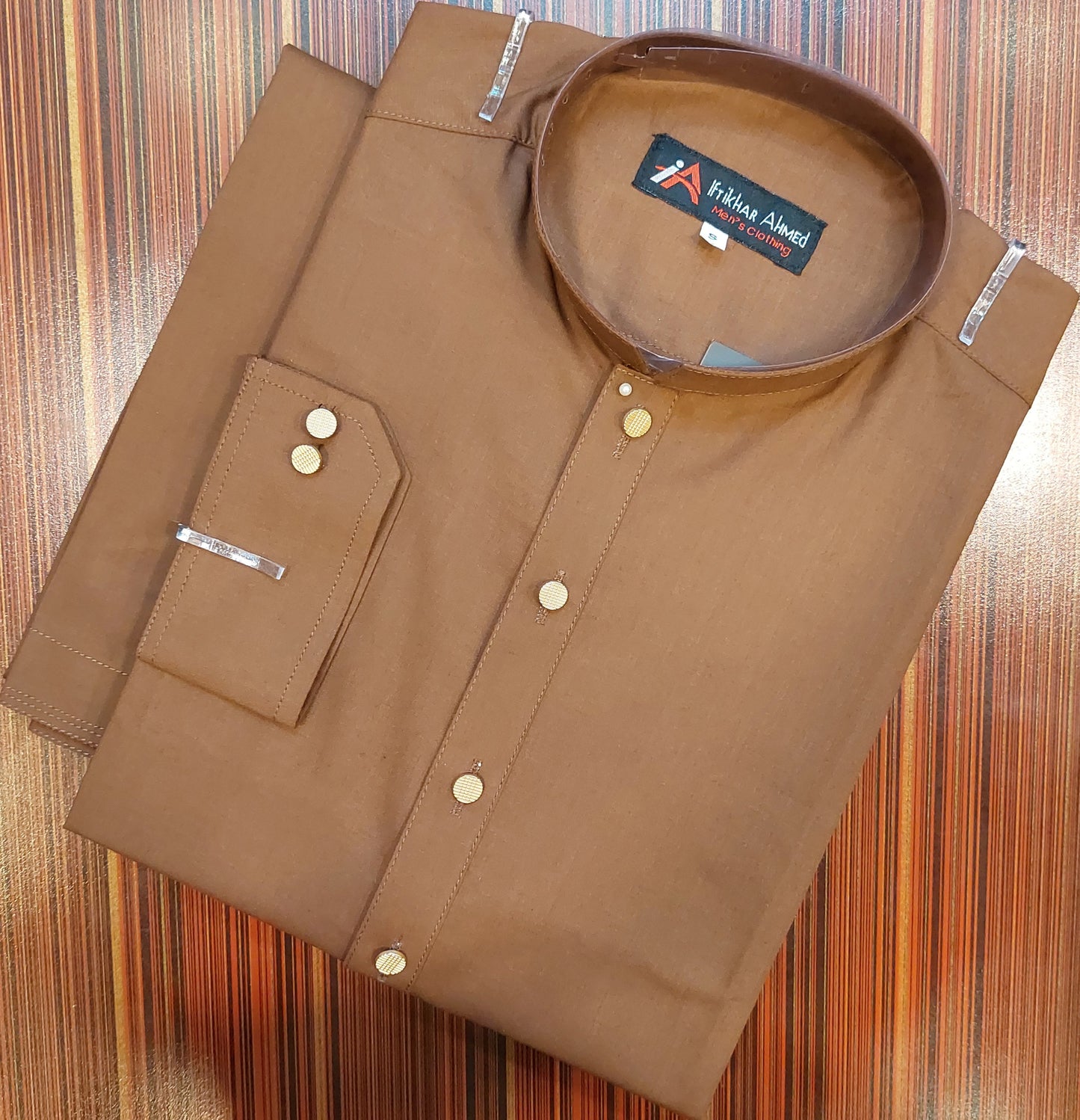 Brown Kameez Shalwar - Wash n Wear