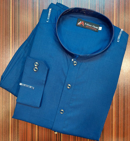 Royal Blue Kurta Pajama - Wash and wear