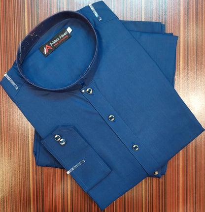 Royal Blue Kurta Pajama - Wash and wear