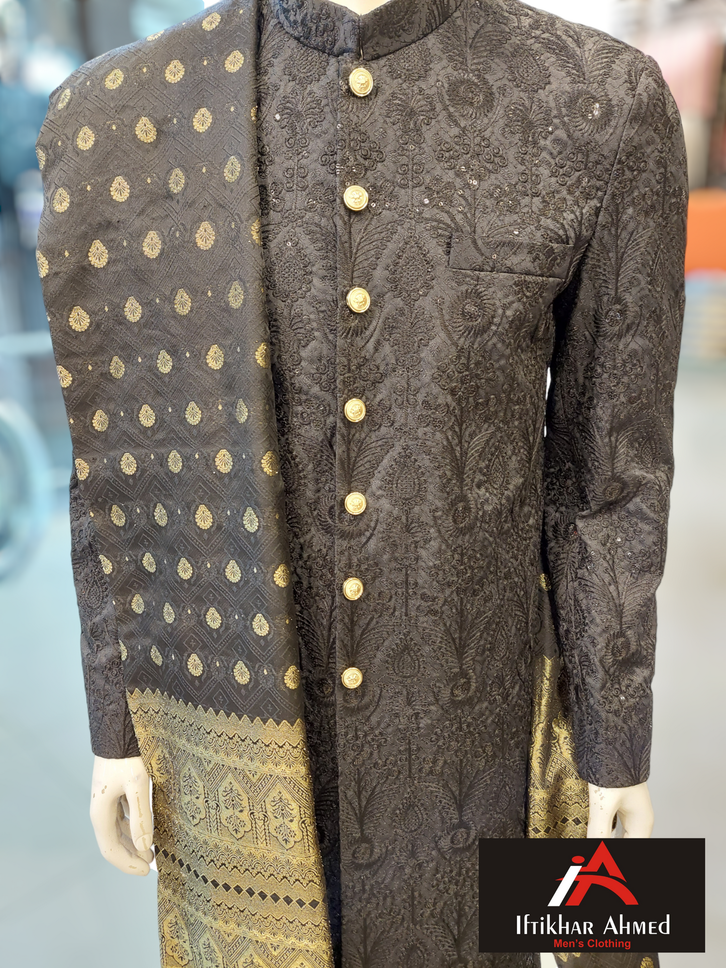 Masoori Sequence Black – Sherwani