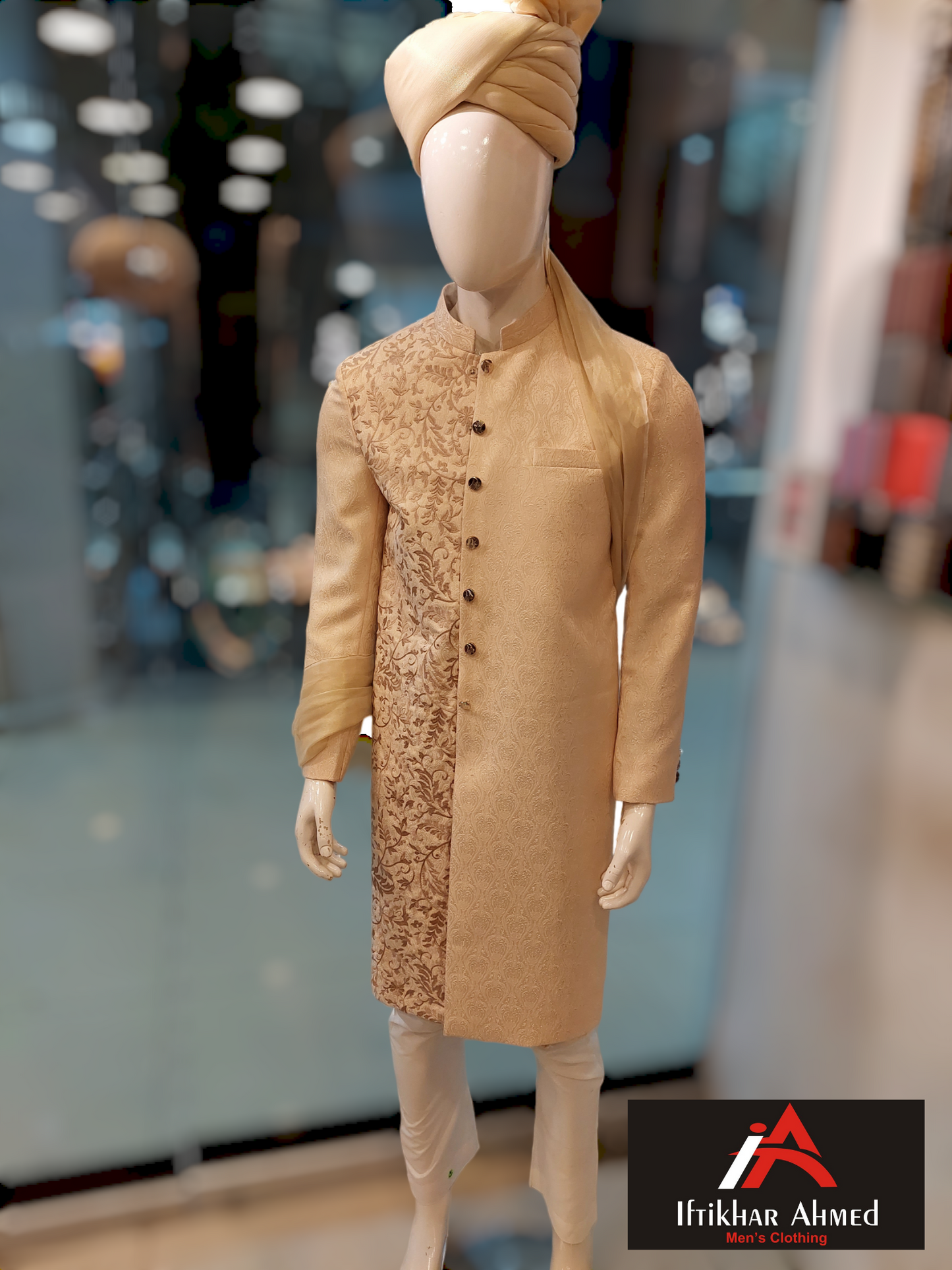 Jamawar Light Foan – Sherwani