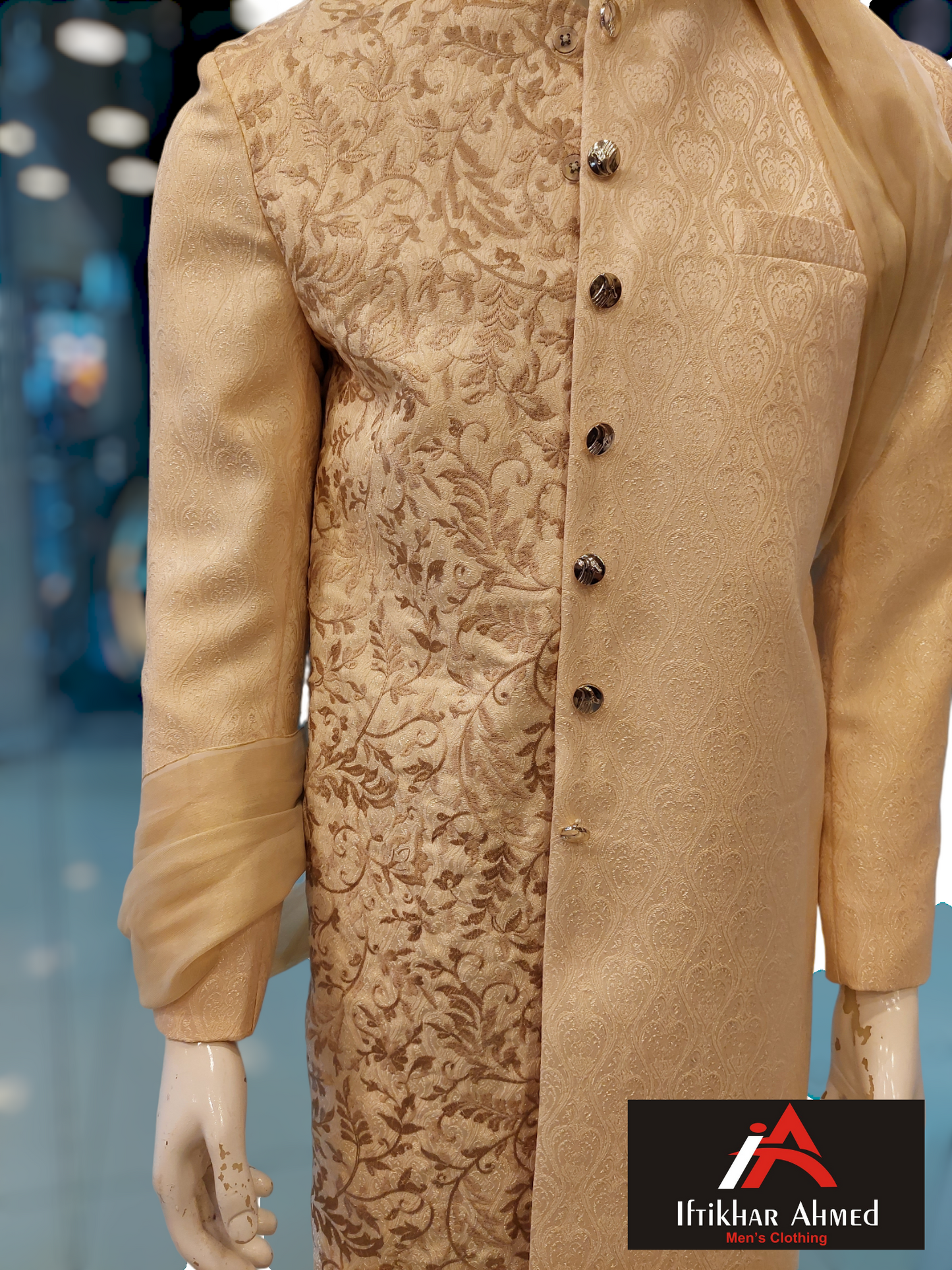 Jamawar Light Foan – Sherwani