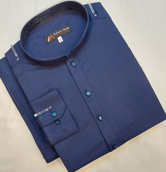 Royal Blue Kameez Shalwar - Wash n Wear Fabric