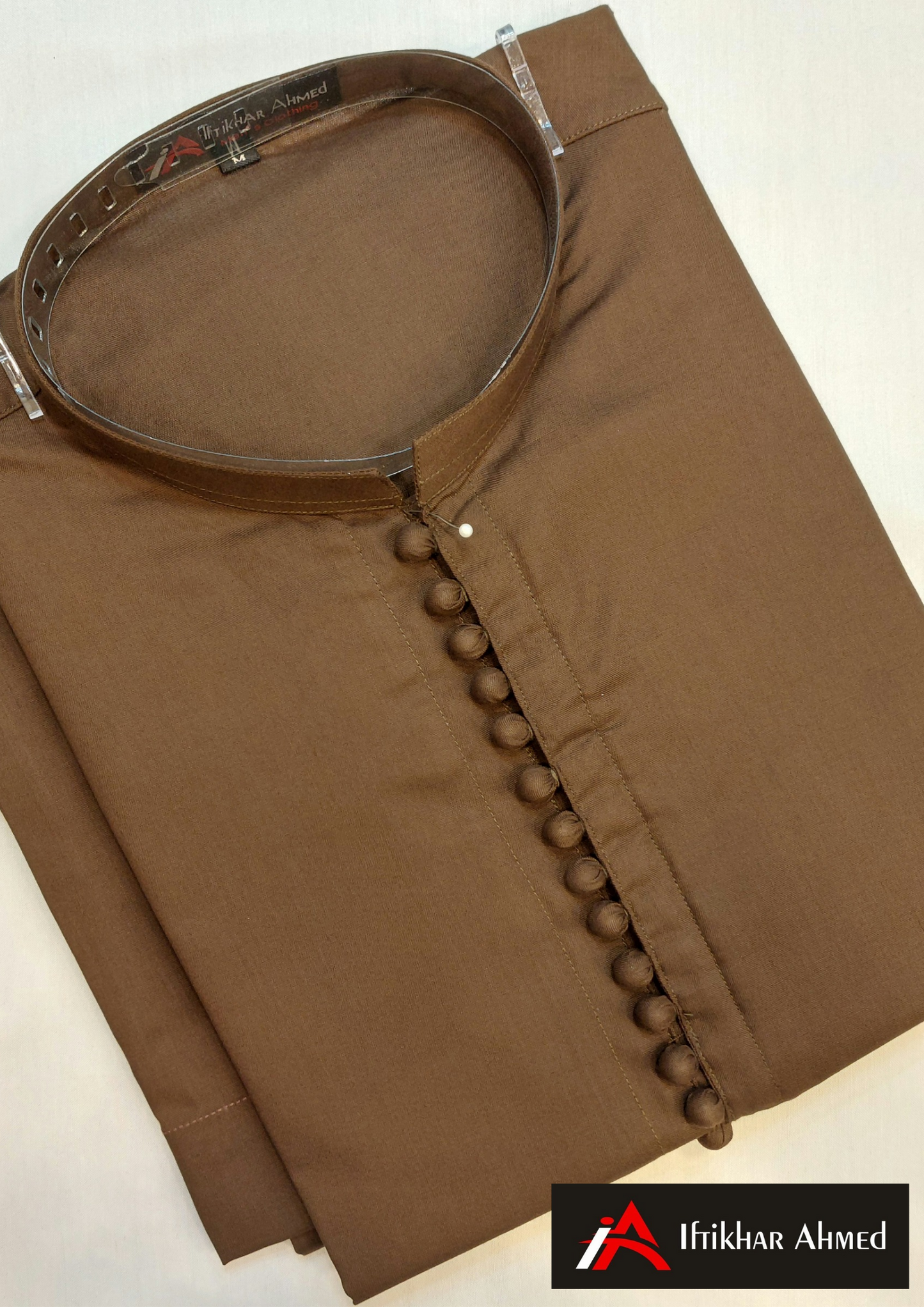 Brown Kurta Pajama - Wash n Wear Fabric