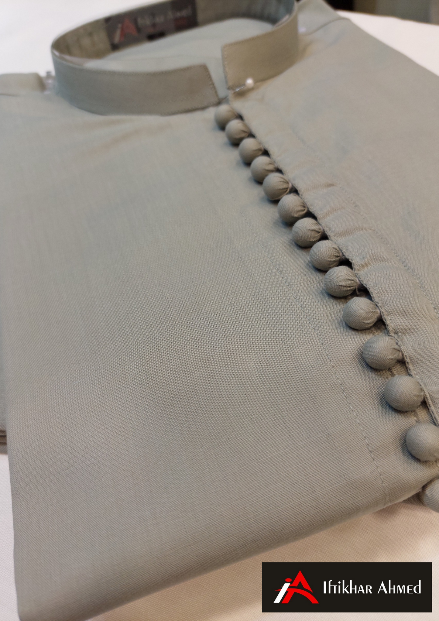 Light Grey Kurta Pajama - Wash n Wear Fabric