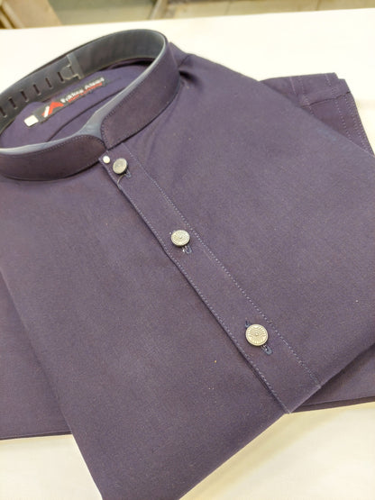 Purple - Kameez Shalwar - Wash n Wear Fabric