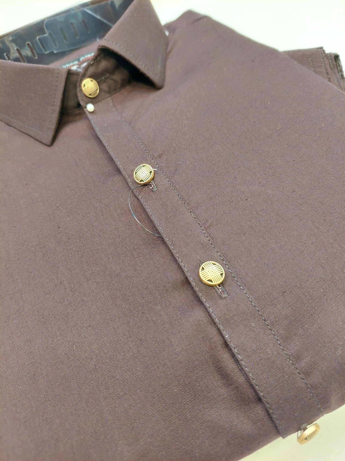 Maroon - Kameez Shalwar - Wash n Wear Fabric