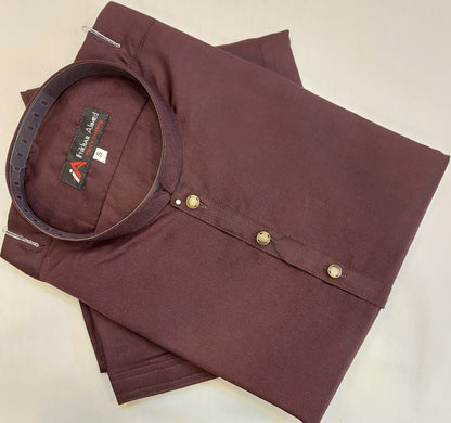 Maroon - Kameez Shalwar - Wash n Wear Fabric