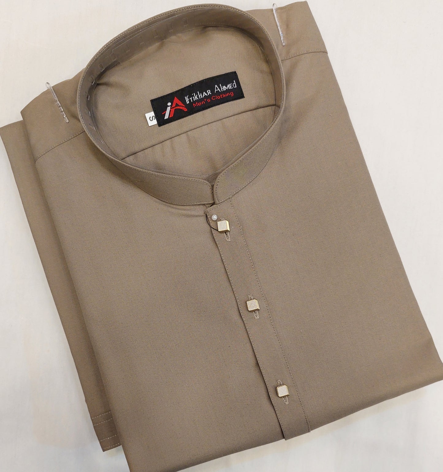 Light Coffee - Kameez Shalwar - Wash n Wear Fabric