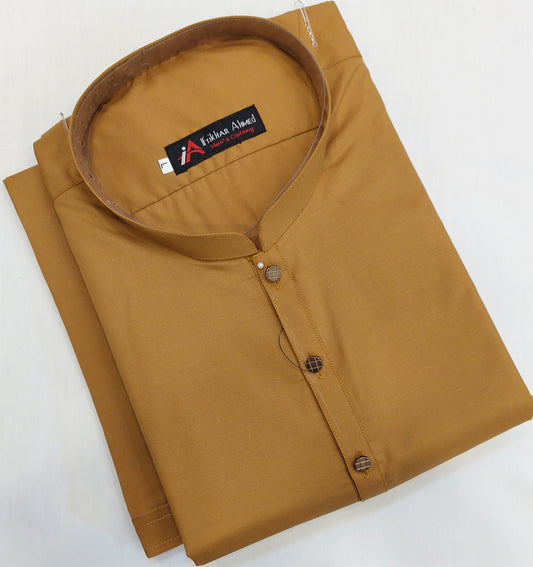 Mustard - Kameez Shalwar - Wash n Wear Fabric
