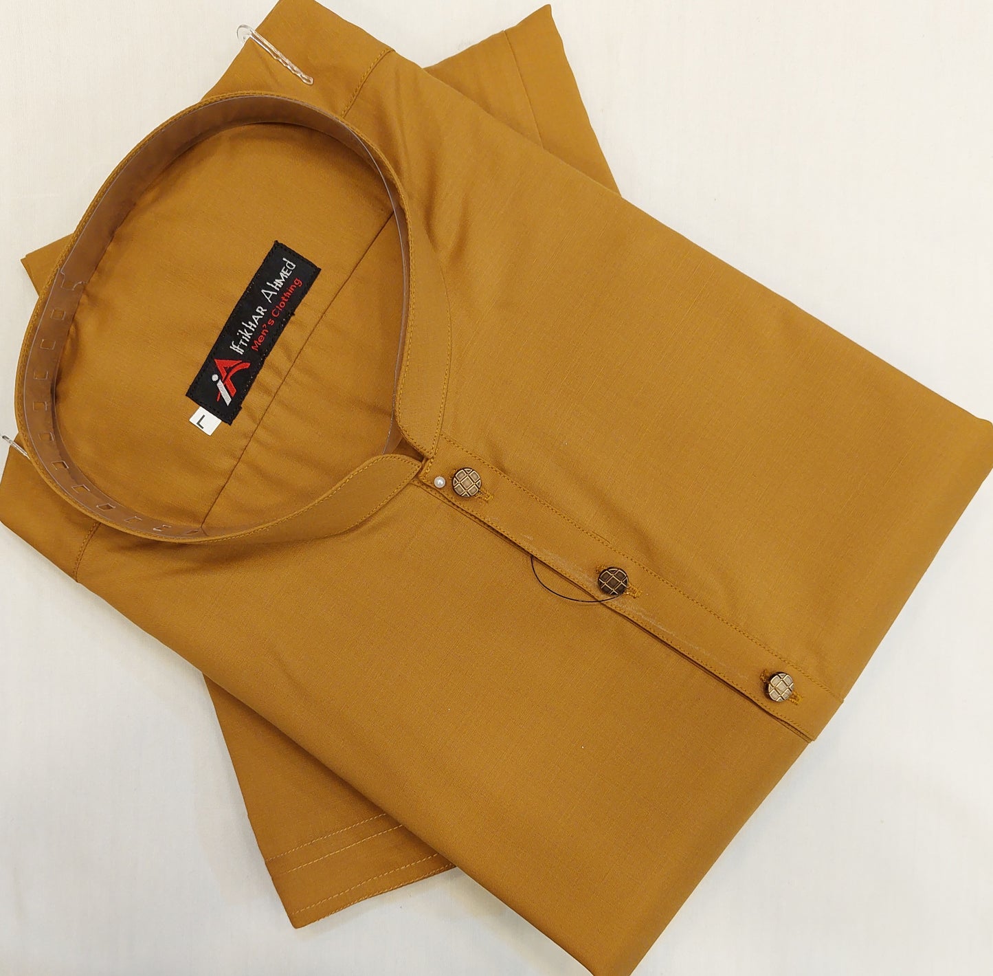 Mustard - Kameez Shalwar - Wash n Wear Fabric