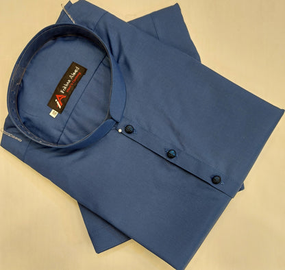 Bright Blue - Kameez Shalwar - Wash n Wear Fabric