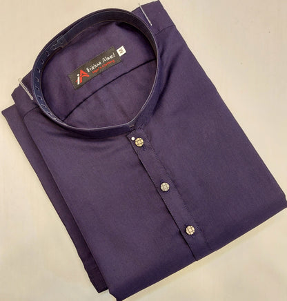 Purple - Kameez Shalwar - Wash n Wear Fabric