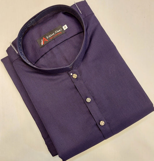 Purple - Kameez Shalwar - Wash n Wear Fabric