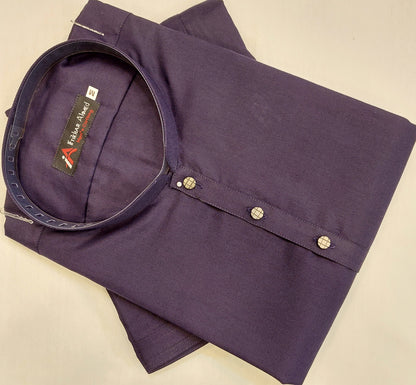 Purple - Kameez Shalwar - Wash n Wear Fabric