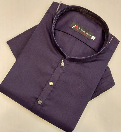 Purple - Kameez Shalwar - Wash n Wear Fabric