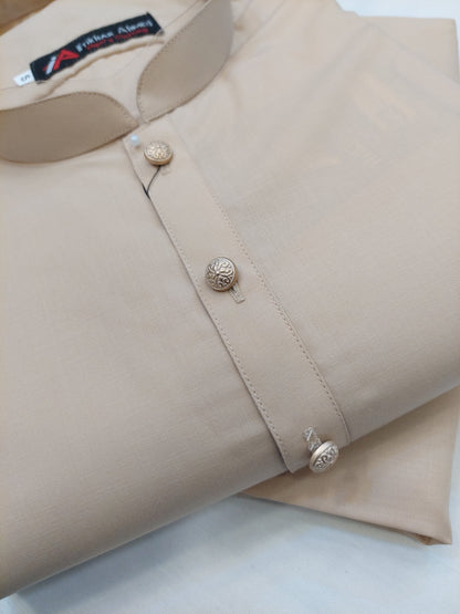 Light Peach - Kurta Pajama - Wash n Wear Fabric