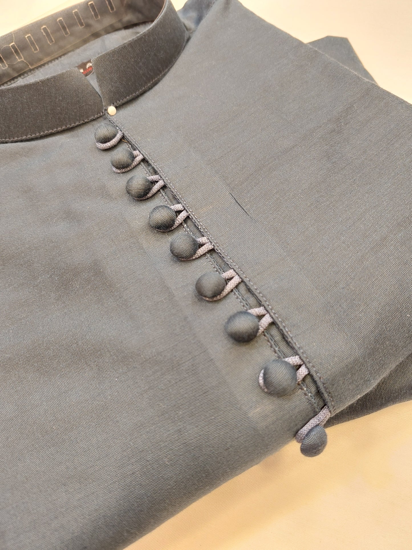 Uniform Blue - Kurta Pajama - Cotton Silk - Fabric