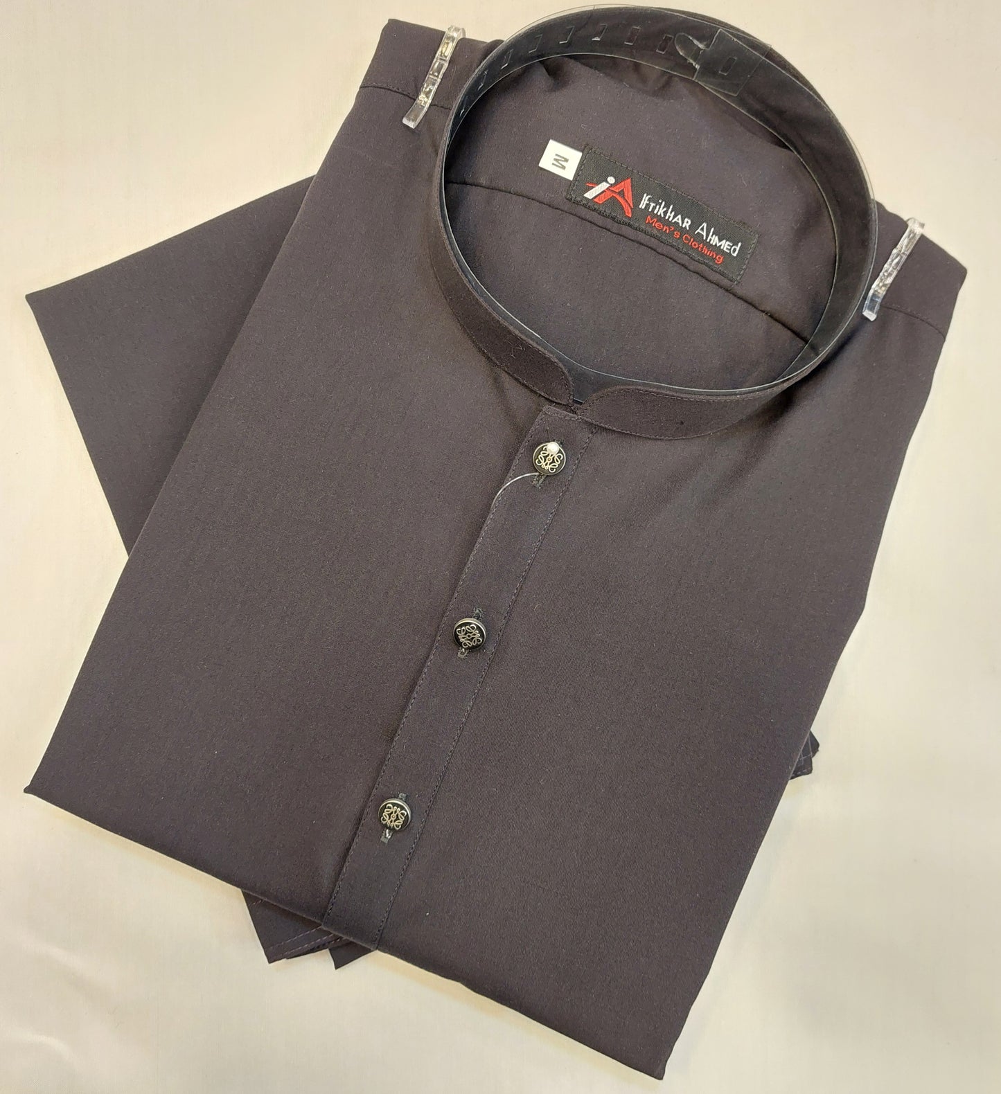Charcoal Grey - Kameez Shalwar - Wash n Wear Fabric
