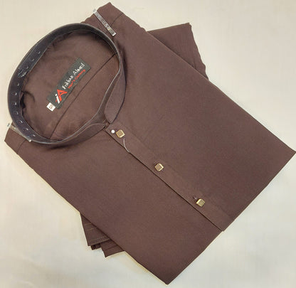 Dark Maroon - Kameez Shalwar - Wash n Wear Fabric