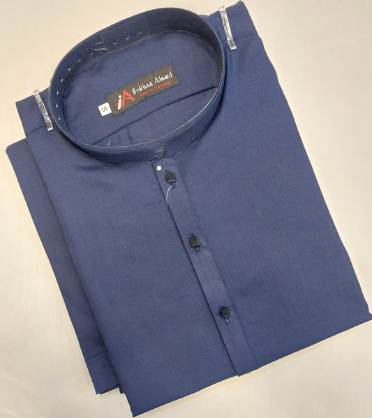 Blue - Kameez Shalwar - Wash n Wear Fabric