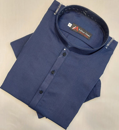 Blue - Kameez Shalwar - Wash n Wear Fabric