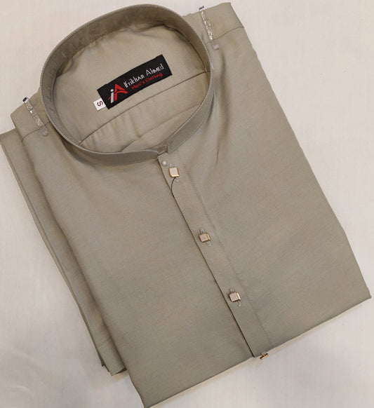 Light Fawn - Kameez Shalwar - Wash n Wear Fabric