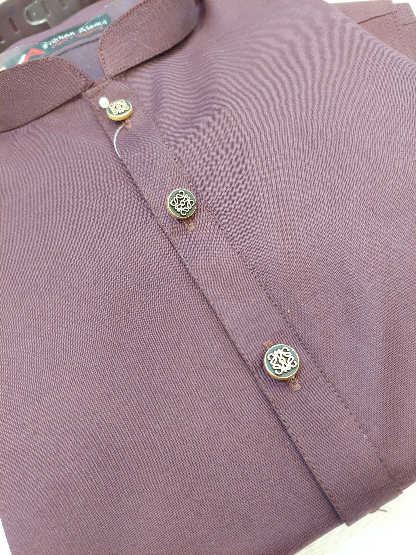 Maroon - Kameez Shalwar - Wash n Wear Fabric