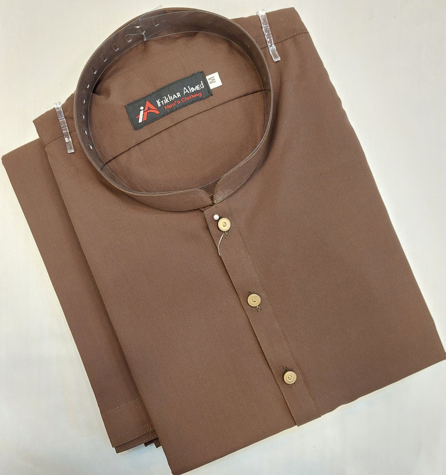 Brown - Kameez Shalwar - Wash n Wear Fabric